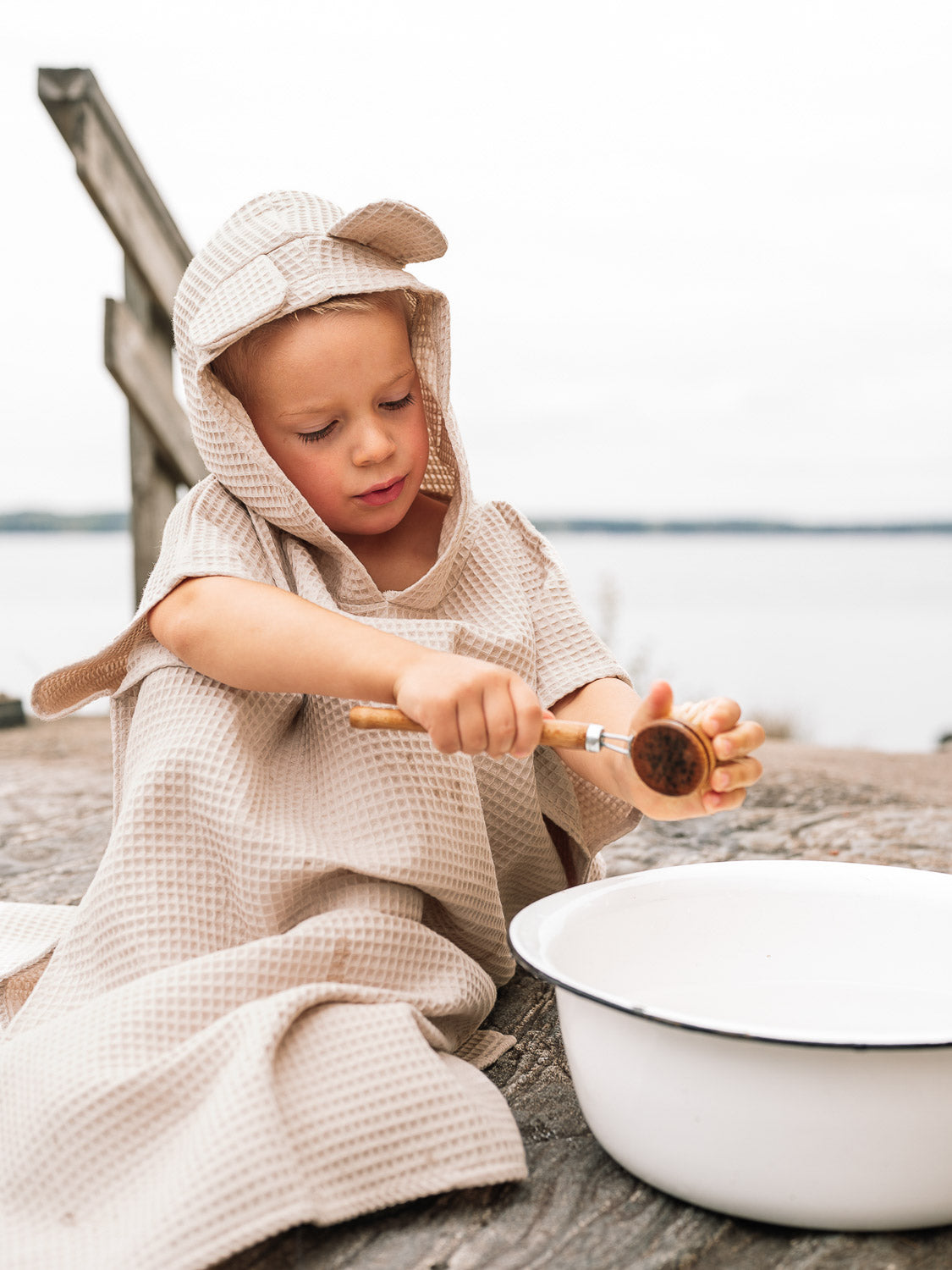 Kylpyponcho Nalle